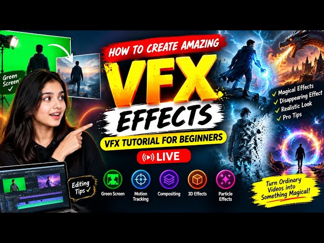 How to Create Amazing VFX Effects | VFX Tutorial for Beginners | Live VFX Editing