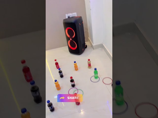 Ring-A-Bottle Challenge 🎯 | Fun Office Game & Team Building Activity #shorts #game