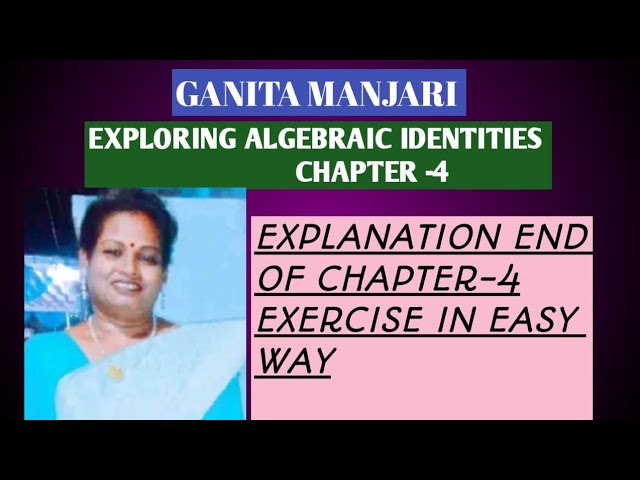 Ganita Manjari ka END OF EXERCISE 4 KA NO.1