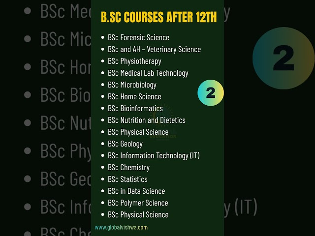 Top B.Sc Courses After 12th Science🔥2 | PCB & PCM Career Options | Best Courses List 2026 #after12th