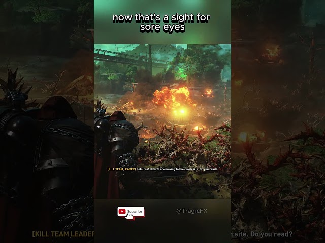 The first thing you see when you play Space Marine 2