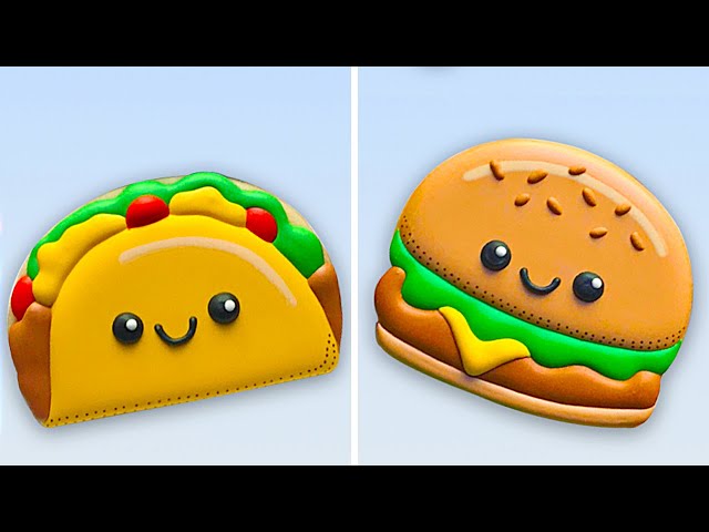 Cute Cookies | Fun and Creative Cookies Decorating Ideas With Food Themes | So Yummy Cookies
