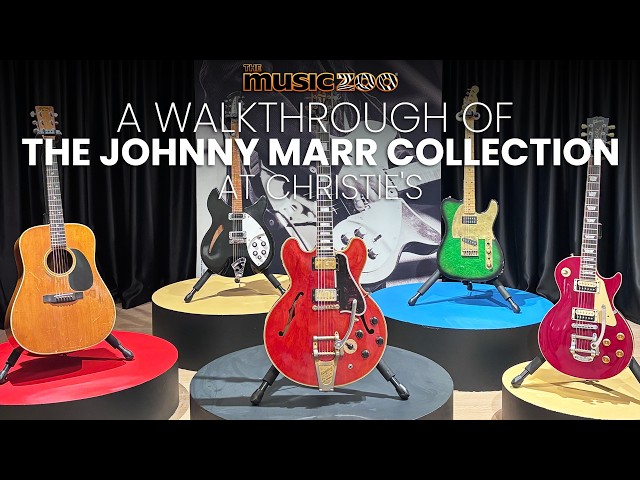 Johnny Marr Guitar Collection Walkthrough at Christie's with The Music Zoo!