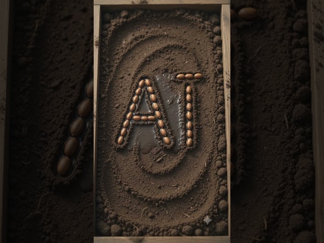 Seeds growing letters #AIADS  #advertising #skincare