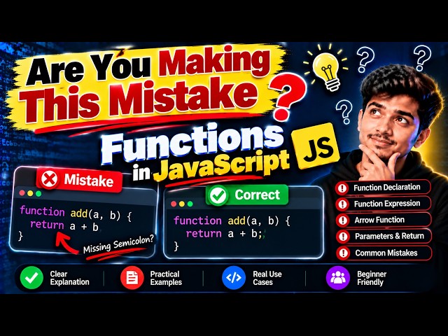Function in JavaScript | What is Function & How to Use It? | Easy Explanation for Beginners