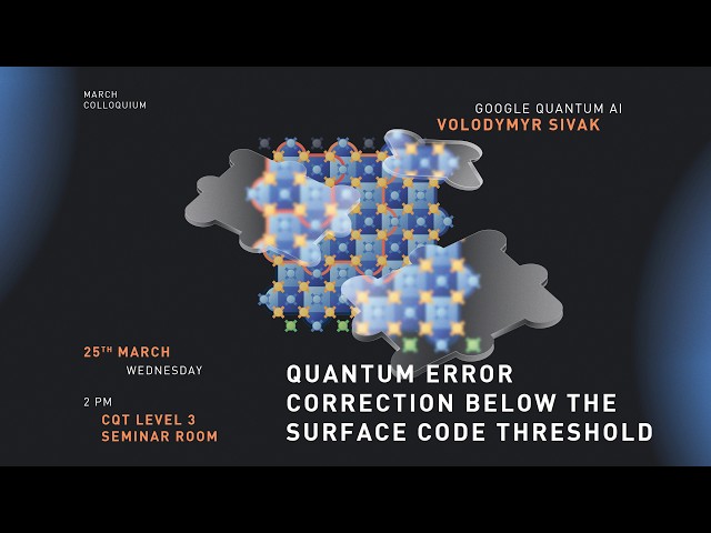 Quantum error correction below the surface code threshold
