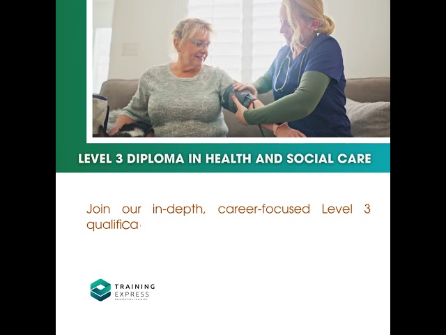 Level 3 Diploma in Health and Social Care - QLS Endorsed Qualification in the UK
