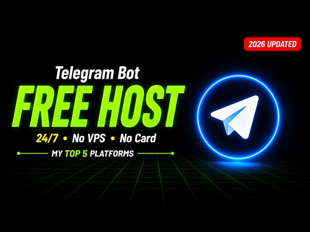 Host Telegram Bot FREE 24/7 | Top 5 Platforms | No VPS No Card 2026