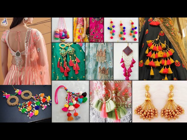 Easy! Latest Fashion DIY Tassel For Blouses, Lehenga - Outfits || Latkan Making At Home