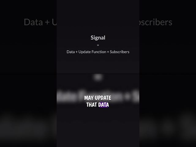 What's a Signal? 🤔 #javascript