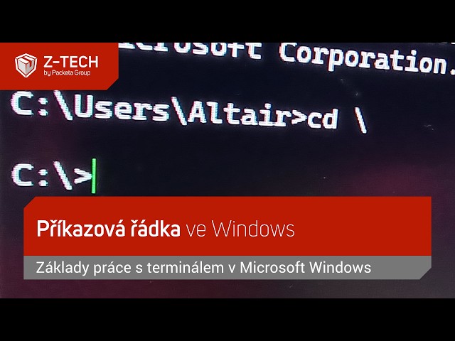 Základy práce s příkazovou řádkou ve Windows