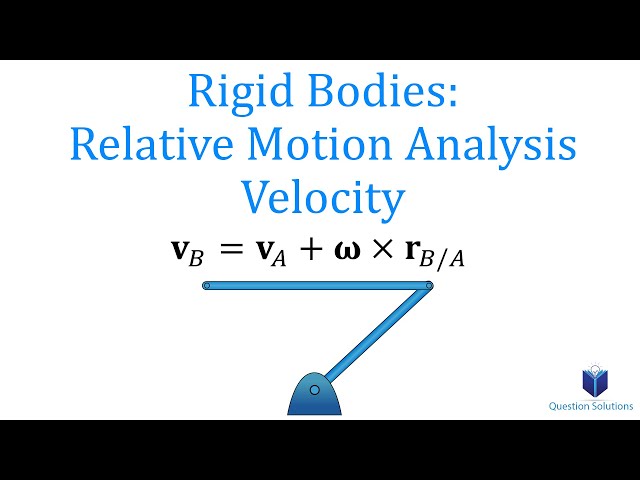Rigid Bodies Relative Motion Analysis: Velocity Dynamics (Learn to solve any question step by step)