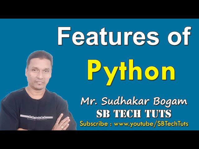 Features of Python | Python Features | Python Programming | in Telugu