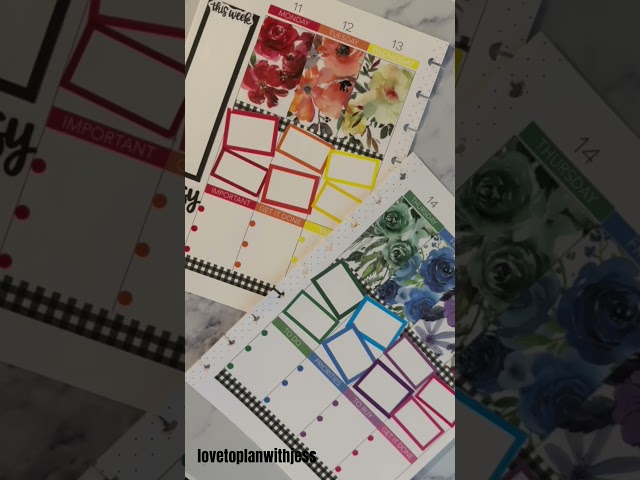 Plan with me! #happyplanner spread using #liveloveposh stickers