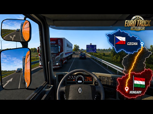 ETS2 | Realistic Driving | Taking Delivery At night From Czechia TO Hungary | Renault Truck