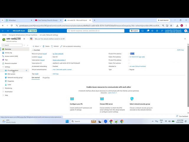 Azure 3-Tier Application Hands-On Lab | VM Deployment, NSG Rules, Private IP & Network Testing-Part3