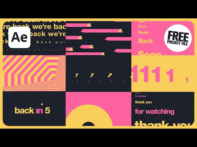 Broadcast Graphics Kinetic Type | After Effects Tutorial
