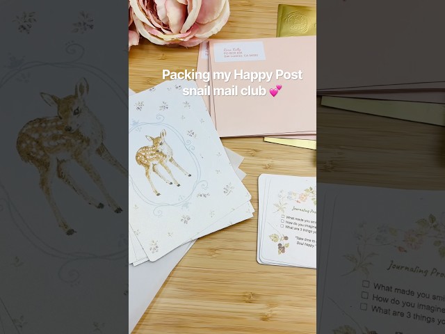 Packing my snail mail for September 💕 #mail #post #stationary #slowliving #relaxing
