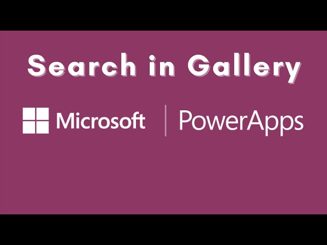 Search in Gallery PowerApps | Search Gallery function in powerapps | PowerApps Tutorial