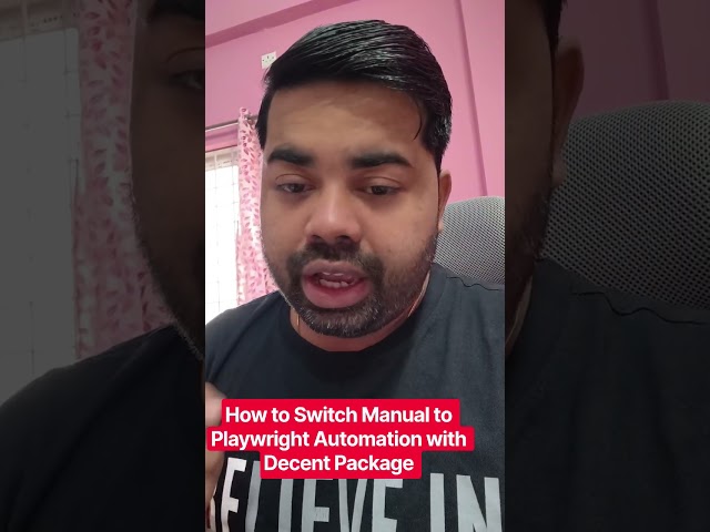 How To switch Manual Testing to Playwright Automation