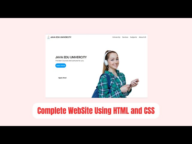 How To Make Complete Website Using HTML And CSS | Responsive Website Tutorial | HTML and CSS