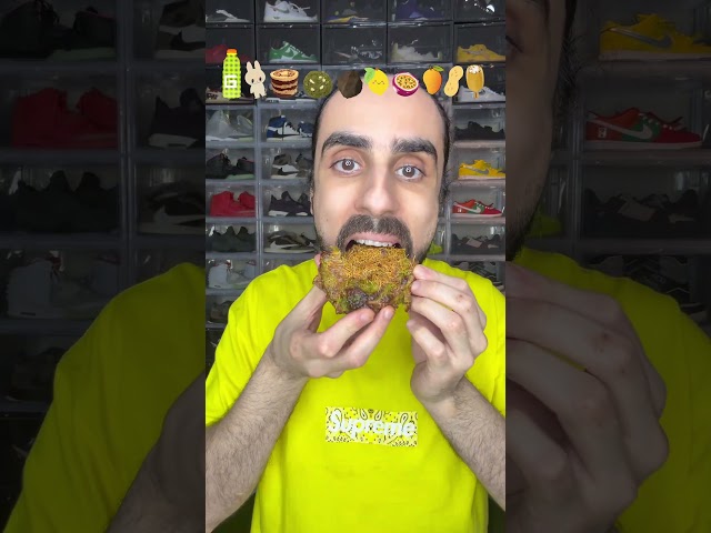 Food ASMR Eating a Dubai Chocolate Gatorade bottle #asmr #food #mukbang #eatingsounds #eating