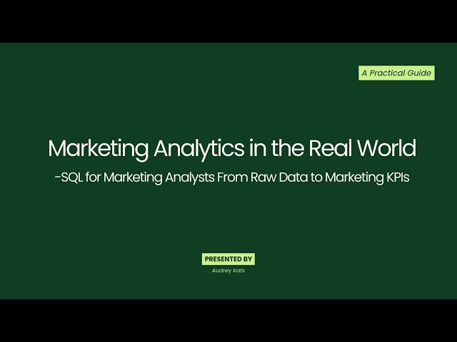 2026 Lesson 5: How to Build a Marketing Funnel in SQL | Step-by-Step Tutorial