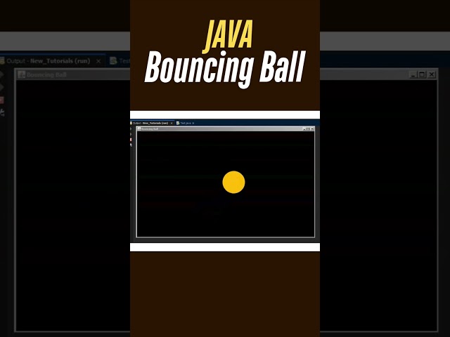 JAVA Bouncing Ball | #shorts