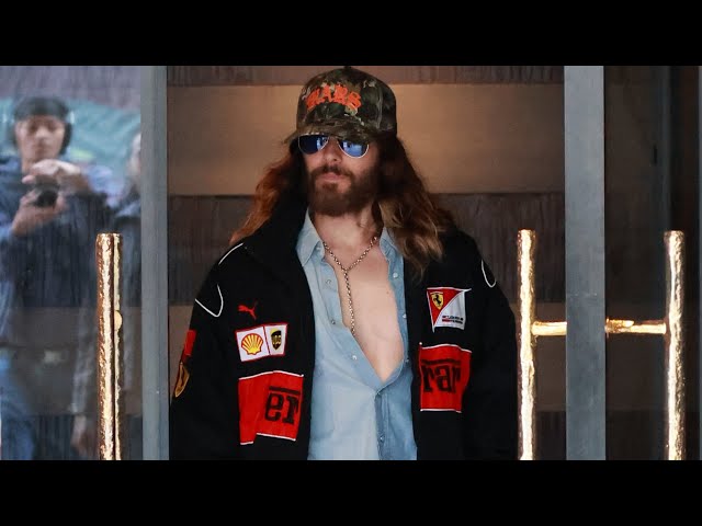Jared Leto and Chloe Bartoli turn heads in Paris during fashion week