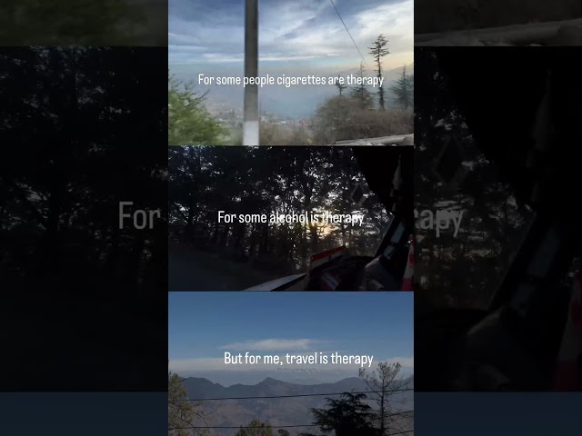 Travel can also be therapy ♥️