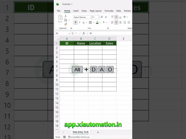 Smart Excel Trick for Easy Data Entry — Save hours with automation #exceltips #excelautomation