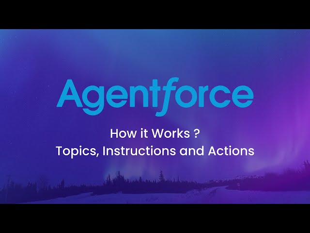 5. How Agentforce Works | Topics, instructions and Actions Explained