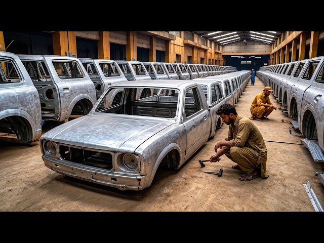 Pakistan Workshop with Amazing Simple Technique - Making Car Panels Manually - @LowCostSkills