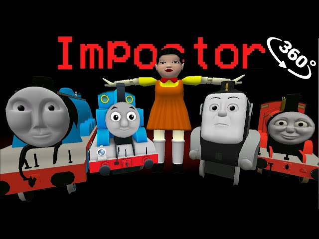 SQUID GAME DOLL Impostor vs THOMAS and FRIENDS in 🚀 Among Us Minecraft 360°