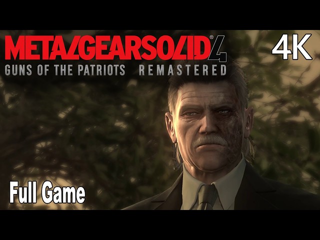 Metal Gear Solid 4: Guns of the Patriots Remastered Full Gameplay Walkthrough | FULL GAME 4K