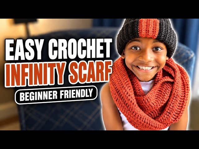 How to Crochet an Easy Infinity Scarf | Beginner-Friendly Crochet Tutorial