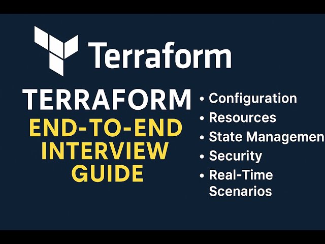 Terraform End-to-End Real-Time Project & Interview Questions | Full Crash Course for DevOps Engineer