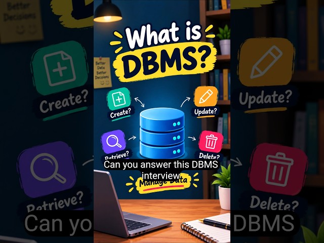 What is DBMS? 🔥 | DBMS Interview Question & Answer | SQL Interview #shorts
