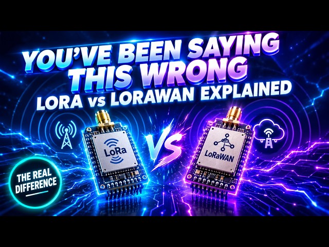 LoRa vs LoRaWAN — What's Actually the Difference #LoRa #LoRaWAN #IoT
