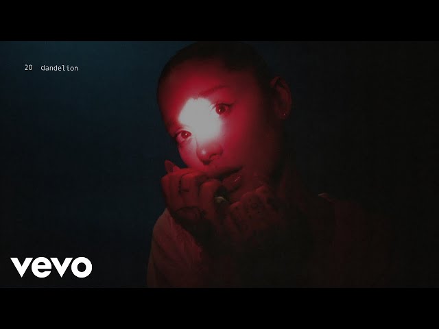 Ariana Grande - dandelion (lyric visualizer)