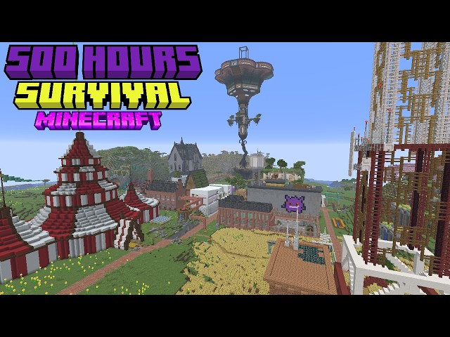 i built for 500 hours in Minecraft [FULL TOUR]