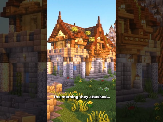 They Attacked at Sunrise… Big Mistake ⚔️ (Medieval Barracks Build) #minecraft