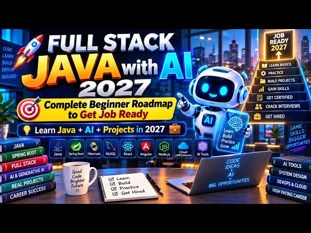 Full Stack JAVA with AI 2027 Complete Beginner Roadmap to Get Job Ready |  JAVA with AI | Naresh IT