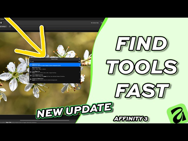 How to Find Any Tool Fast with Feature Finder in Affinity 3