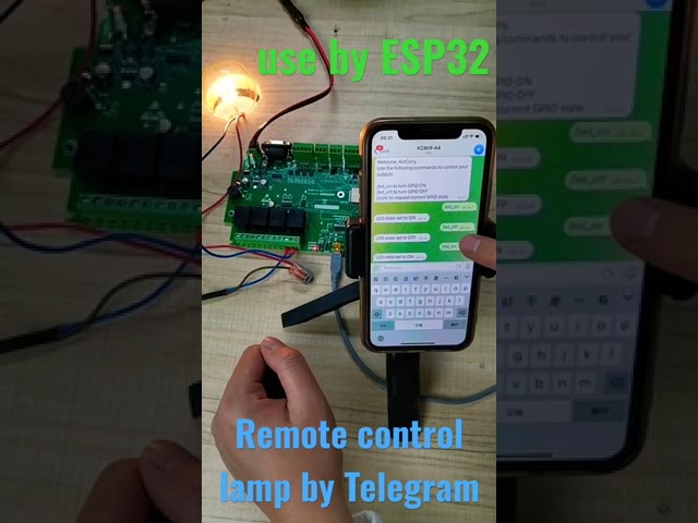 13 Remote control lamp by Telegram! #electrical #iot #iotplatform #electric #diyprojects#shorts