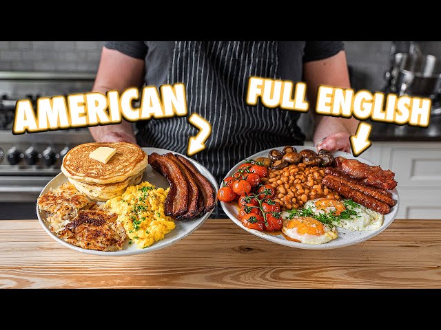 American Vs. Full English Breakfast