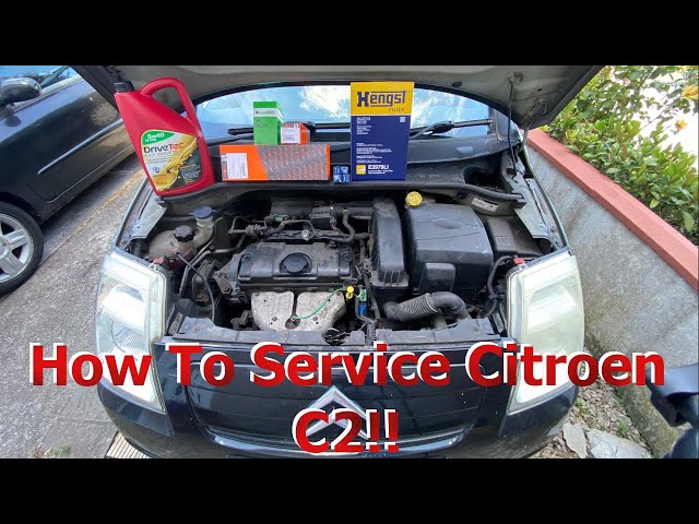 SAVE MONEY Citroen C2 Full Service!! (Air,Oil,Cabin Filter, Spark Plugs & Oil)
