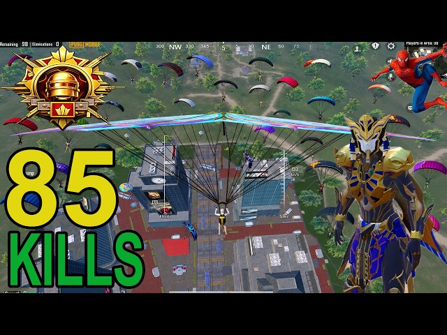 85 Kills😱MY NEW SEASON SPIDERMAN MODE RECORD🔥 PUBG Mobile