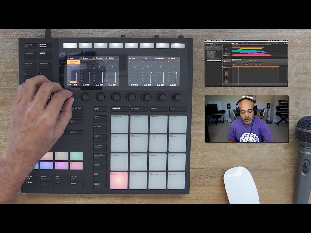 Maschine MK3 Recording Vocal Tracks In Maschine + Clips Tutorial