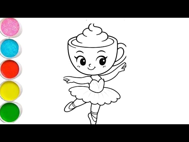 Cappuccino ballerina drawing/easy drawing painting Cappuccino ballerina  drawing  #fundraw